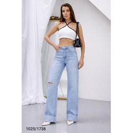 Джинси жіночі 1025-1738 l.blue р.34-42 "Jeans Style" недорого оптом від прямого постачальника