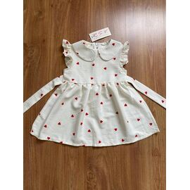 Фотография Платье детское лёгкое на девочку 314 white-red р.92-116 "RSV" недорого оптом от прямого поставщика