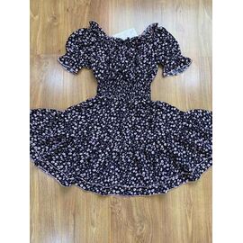 Фотография Платье детское лёгкое на девочку 296 black-white р.128-152 "RSV" недорого оптом от прямого поставщика