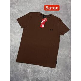 Фотография Футболка мужская 13818 brown р.2XL-6XL "Alex Clothes" недорого оптом от прямого поставщика