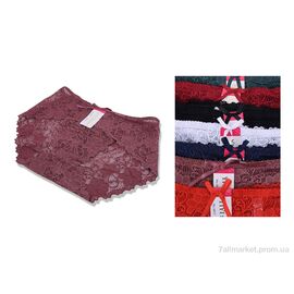 Труси Весна/осінь 3877 (98759) mix (F) (12 шт. р.сіткаOne size) "Obuvok" недорого оптом від прямого постачальника