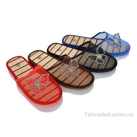 Фотография Шлепки женские облегченные Лето A2 mix (12 пар р.36-41) "Alex" недорого оптом от прямого поставщика
