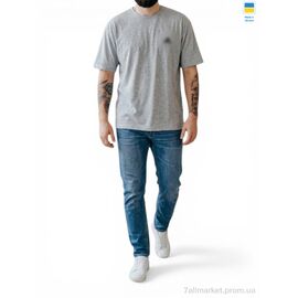 Фотография Футболка мужская Лето 01AD батал сірий (5 шт. р.сетка 56-64) "Sport style" недорого оптом от прямого поставщика