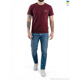 Фотография Футболка мужская Лето 01PU батал бордовий (5 шт. р.сетка 56-64) "Sport style" недорого оптом от прямого поставщика