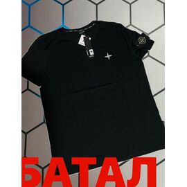 Фотография Футболка мужская 13937 black р.2XL-6XL "Alex Clothes" недорого оптом от прямого поставщика