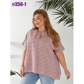 футболка жіноча 356-1 brown р.52-58 "ZLATA" недорого оптом від прямого постачальника