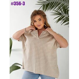 футболка жіноча 356-3 beige р.52-58 "ZLATA" недорого оптом від прямого постачальника