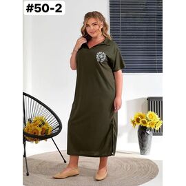 Сукня літня жіноча 50-2 khaki р.50-56 "ZLATA" недорого оптом від прямого постачальника