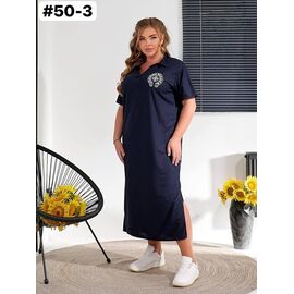 Сукня літня жіноча 50-3 navy р.50-56 "ZLATA" недорого оптом від прямого постачальника