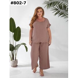Фотография Костюм женский 802-7 brown р.50-60 "ZLATA" недорого оптом от прямого поставщика