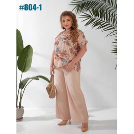 Фотография Костюм женский 804-1 beige р.48-58 "ZLATA" недорого оптом от прямого поставщика