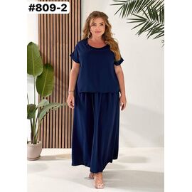 Фотография Костюм женский 809-2 navy р.50-60 "ZLATA" недорого оптом от прямого поставщика