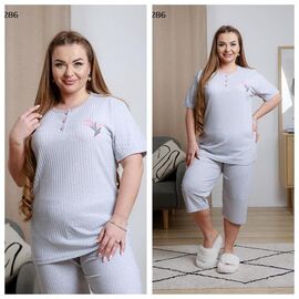 Костюм жіночий 0286 grey р.L-3XL "Vehuiah" недорого оптом від прямого постачальника