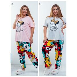 Піжама легка жіноча 11981 grey р.XL-4XL "Vehuiah" недорого оптом від прямого постачальника