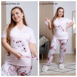 Костюм жіночий 27856-B3 pink р.2XL-4XL "Vehuiah" недорого оптом від прямого постачальника