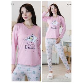 Піжама легка жіноча 83671 pink р.M-2XL "Vehuiah" недорого оптом від прямого постачальника