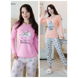 Піжама легка жіноча 83672 pink р.M-2XL "Vehuiah" недорого оптом від прямого постачальника