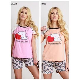 Піжама легка жіноча 851022 pink р.S-XL "Vehuiah" недорого оптом від прямого постачальника