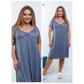 Нічня жіноча VH103 grey р.3XL-5XL "Vehuiah" недорого оптом від прямого постачальника