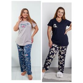 Костюм жіночий VH108 navy р.2XL-4XL "Vehuiah" недорого оптом від прямого постачальника