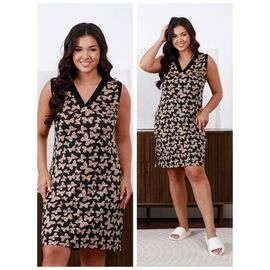 Нічня жіноча VH109 black р.2XL-4XL "Vehuiah" недорого оптом від прямого постачальника