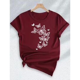 футболка жіноча AL41 wine р.M-3XL "Алия" недорого оптом від прямого постачальника