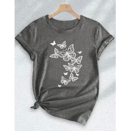 футболка жіноча AL43 grey р.M-3XL "Алия" недорого оптом від прямого постачальника