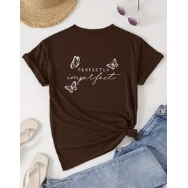 футболка жіноча AL48 brown р.M-3XL "Алия" недорого оптом від прямого постачальника