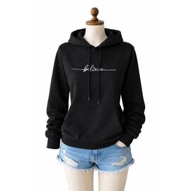 Худі жіноче AL57 black р.M-3XL "Алия" недорого оптом від прямого постачальника