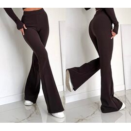 Жіночі штани 6063 brown р.42-52 "LINDA" недорого оптом від прямого постачальника