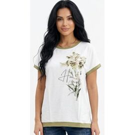 футболка жіноча 25021 white-green р.50-56 "PULSE" недорого оптом від прямого постачальника