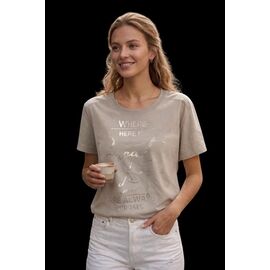 футболка жіноча 25033 l.beige р.46-50 "PULSE" недорого оптом від прямого постачальника