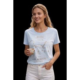 футболка жіноча 25033 l.blue р.46-50 "PULSE" недорого оптом від прямого постачальника