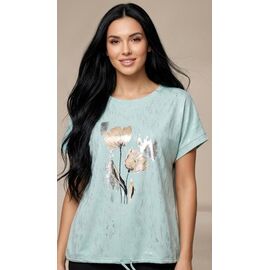 футболка жіноча 25067 l.blue р.48-54 "PULSE" недорого оптом від прямого постачальника