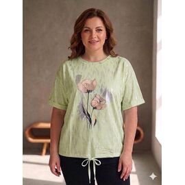 футболка жіноча 25067 mint р.48-54 "PULSE" недорого оптом від прямого постачальника