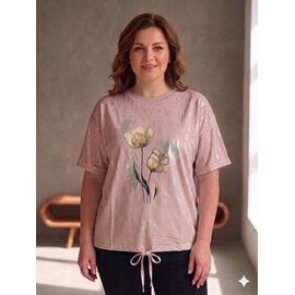 футболка жіноча 25067 powder р.48-54 "PULSE" недорого оптом від прямого постачальника