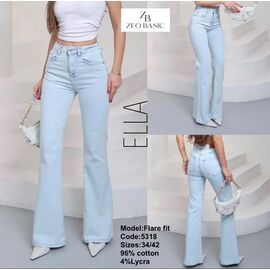 Джинси жіночі 5318 l.blue р.34-42 "Jeans Style" недорого оптом від прямого постачальника