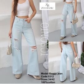 Джинси жіночі 5312 l.blue р.34-42 "Jeans Style" недорого оптом від прямого постачальника