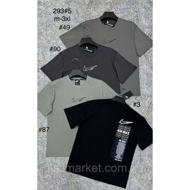 Фотография Футболка мужская молодёжная р-р оверсайз M-3XL(4цв) "PROSTOMEN" недорого оптом от прямого поставщика