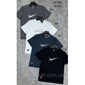 Фотография Футболка мужская молодёжная р-р оверсайз M-3XL (4цв) "PROSTOMEN" недорого оптом от прямого поставщика