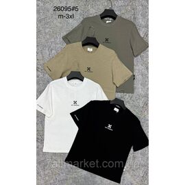 Фотография Футболка мужская молодёжная р-р оверсайз M-3XL (4цв) "PROSTOMEN" недорого оптом от прямого поставщика