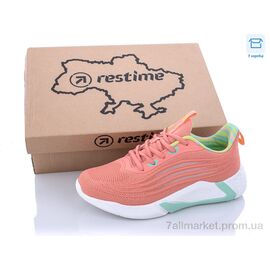 Кросівки жіночі модні Весна/осінь JWL22630 coral (8 пар р.36-41) "Restime" недорого оптом від прямого постачальника