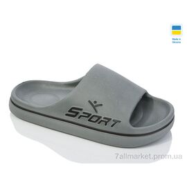 Фотография Шлепки унисекс Лето N107 т. сірий (8 пар р.36-41) "Lot Shoes" недорого оптом от прямого поставщика