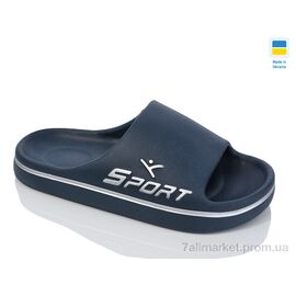 Фотография Шлепки унисекс Лето N107 синій (8 пар р.36-41) "Lot Shoes" недорого оптом от прямого поставщика