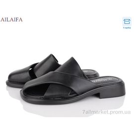Фотография Шлепки женские облегченные Лето FLY06-3 black (8 пар р.36-41) "Ailaifa" недорого оптом от прямого поставщика