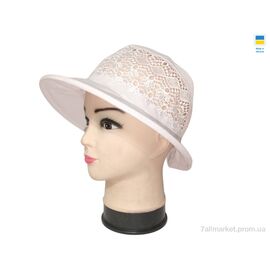 Панама жіноча Літо 0701 білий (4 шт. р.сітка56-60) "Mabi" недорого оптом від прямого постачальника