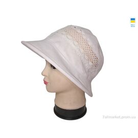 Панама жіноча Літо 0705 білий (4 шт. р.сітка56-60) "Mabi" недорого оптом від прямого постачальника