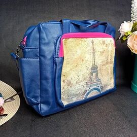 Фотография Детская сумка на девочку 2332 blue р.34*26*10 "Luna-bag" недорого оптом от прямого поставщика