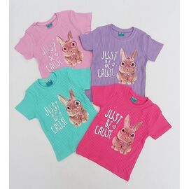 Фотография Футболка детская на девочку 16447 mint р.3-7 "Meloria" недорого оптом от прямого поставщика