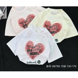 Фотография Футболка детская на девочку 88799 beige р.130-170 "Meloria" недорого оптом от прямого поставщика